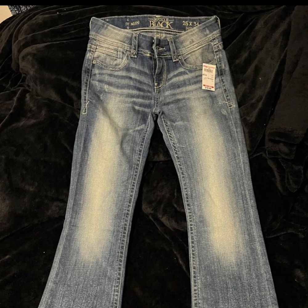 Black Buckle Jeans